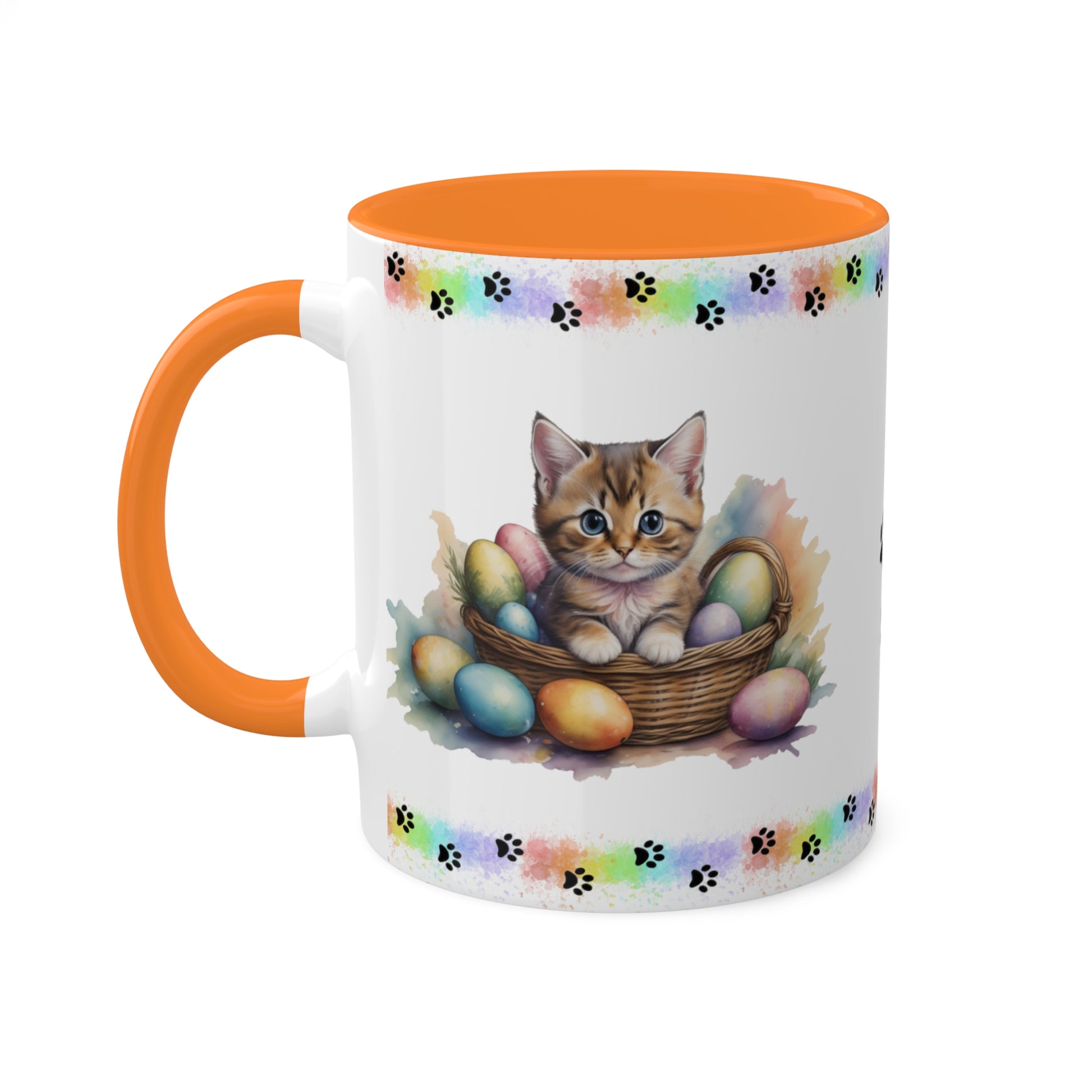 Munchkin - Eggstra-Adorable Easter Kitten Two-Tone Coffee Mug, 11oz