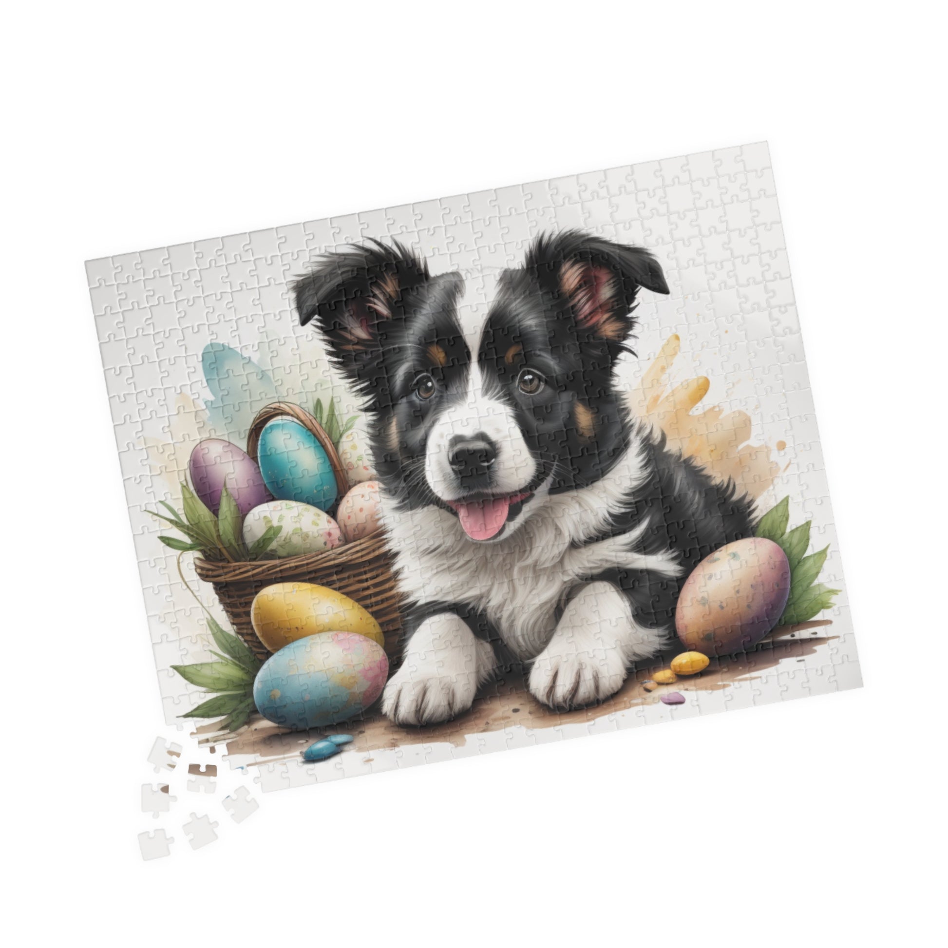 Border Collie - Hoppy Paws Easter Delight Mental Health Puzzle