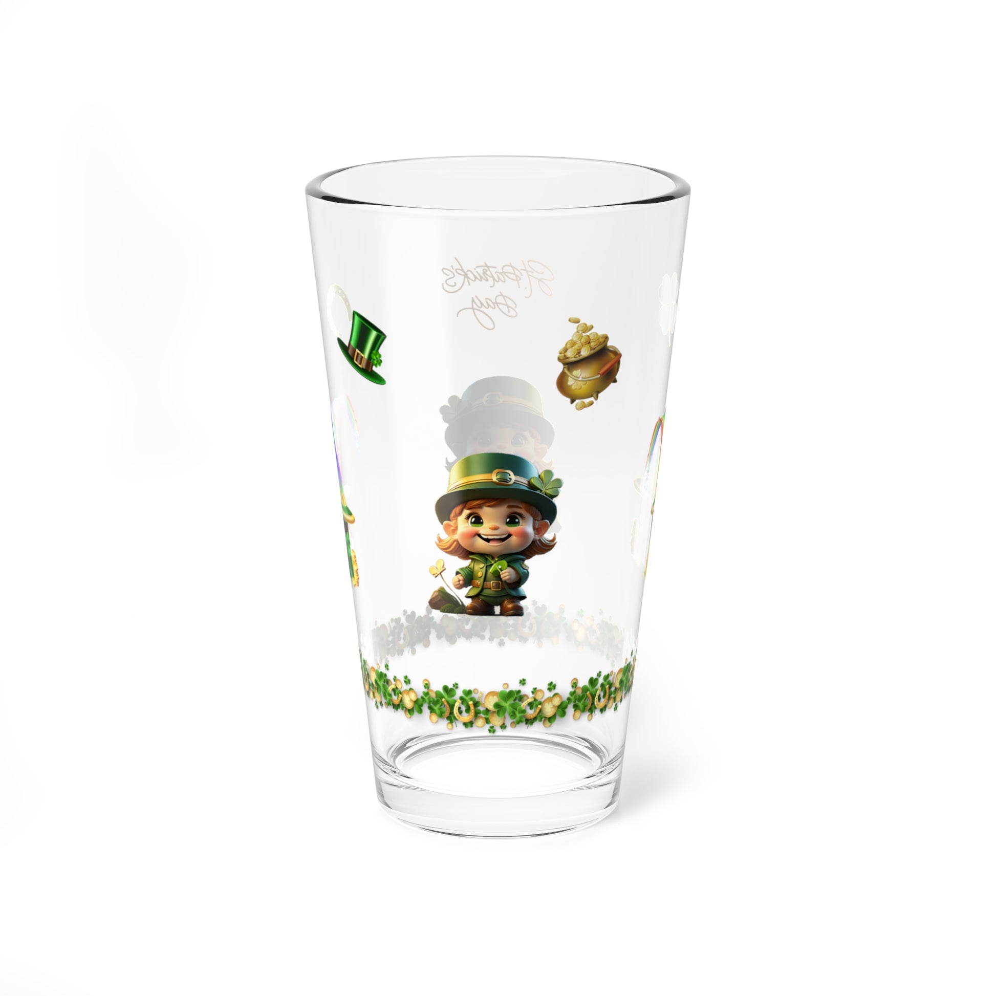 Mindful Mischief Leprechaun Logic - St. Patrick's Day Pint Glass, 16oz