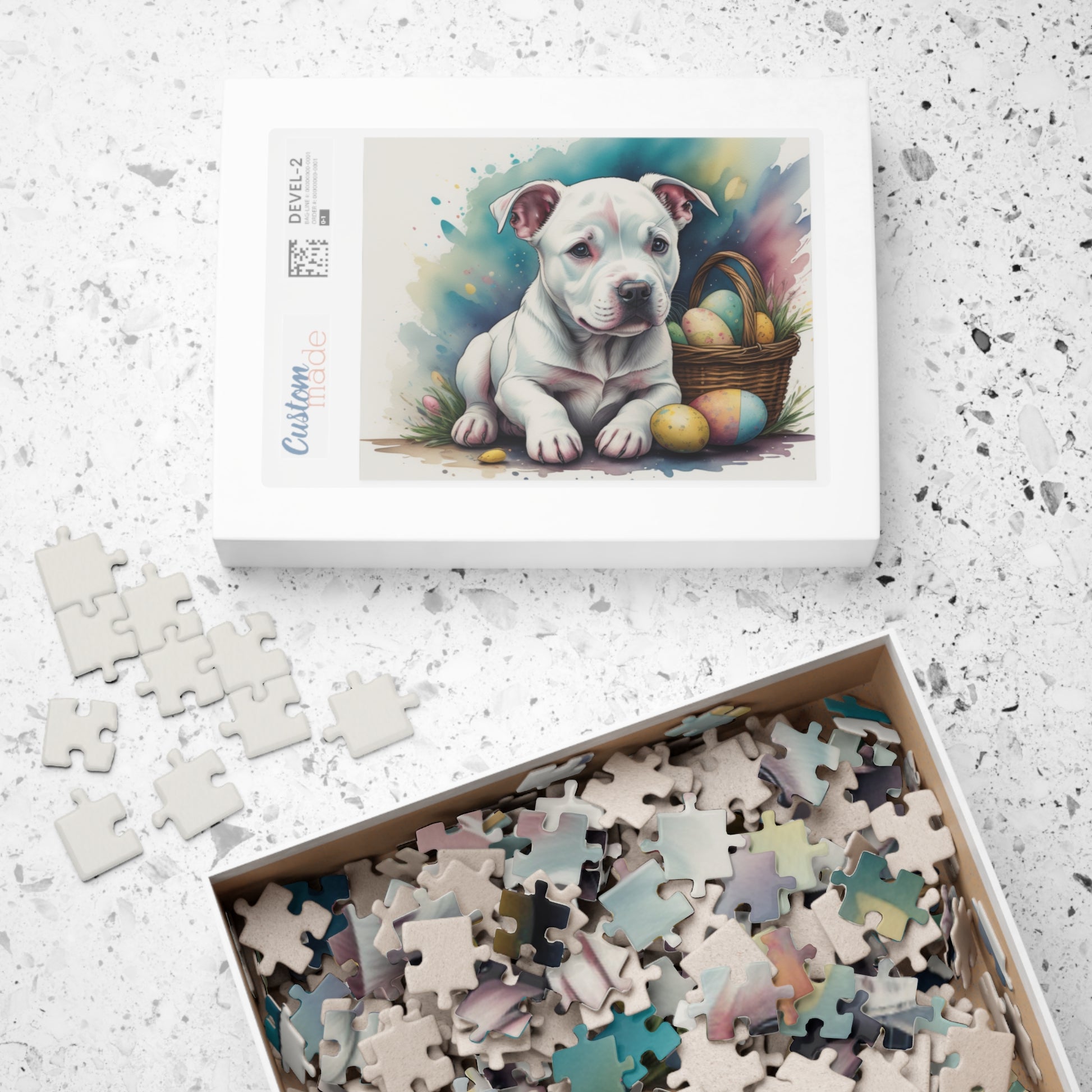 Pitbull - Hoppy Paws Easter Delight Mental Health Puzzle