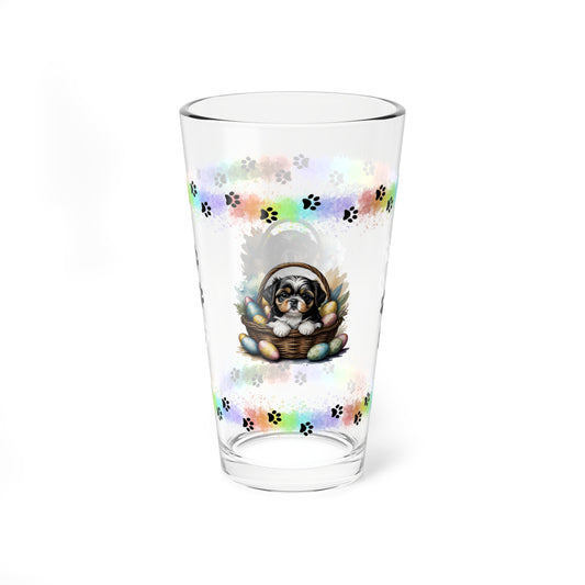 Shih Tzu - Pawsitively Joyful Easter Puppy - Pint Glass, 16oz