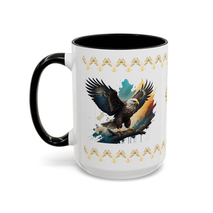 Inspirational Eagle Flight: Eagle Accent Coffee Mug (11, 15oz)