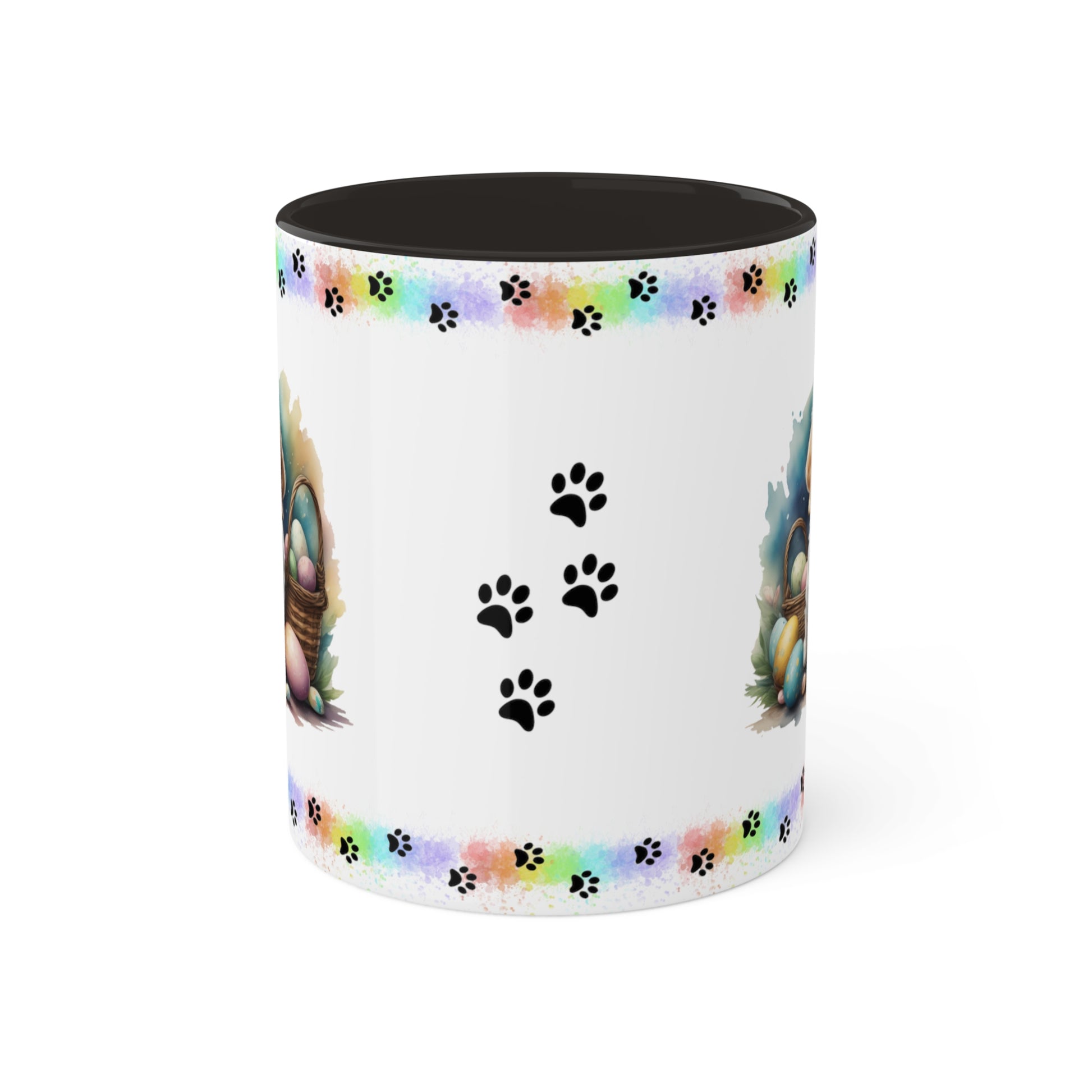 Cocker Spaniel - Eggstra-Adorable Easter Puppy Two-Tone Coffee Mug, 11oz