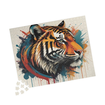 Mental Health Maneuver: Inspiring Tiger-themed Puzzle for Strength, Resilience, and Empowerment