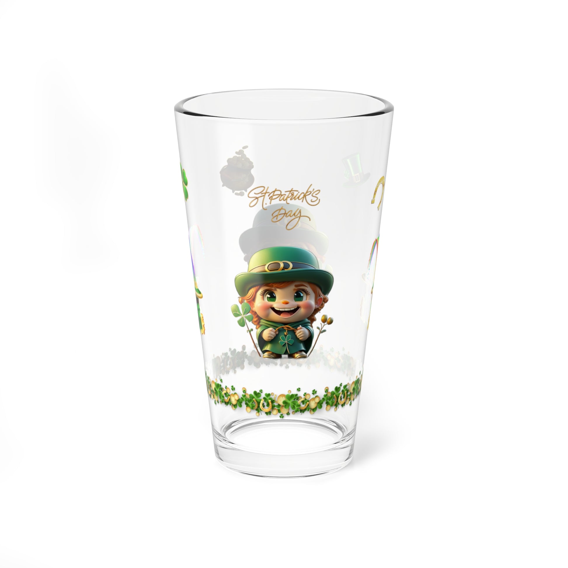 Serendipitous Leprechaun Laughter - St. Patrick's Day Pint Glass, 16oz