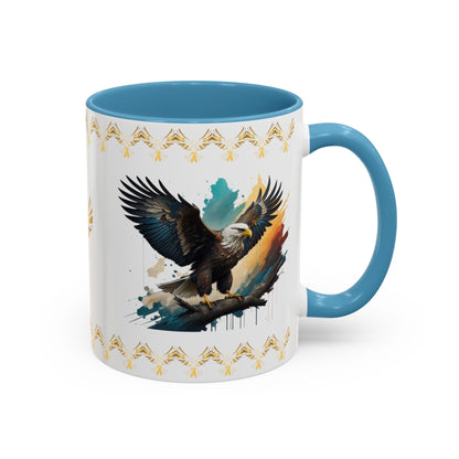 Inspirational Eagle Flight: Eagle Accent Coffee Mug (11, 15oz)