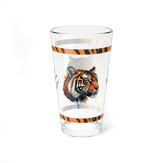 The Tiger Within: Tiger-Inspired Pint Glass, 16oz