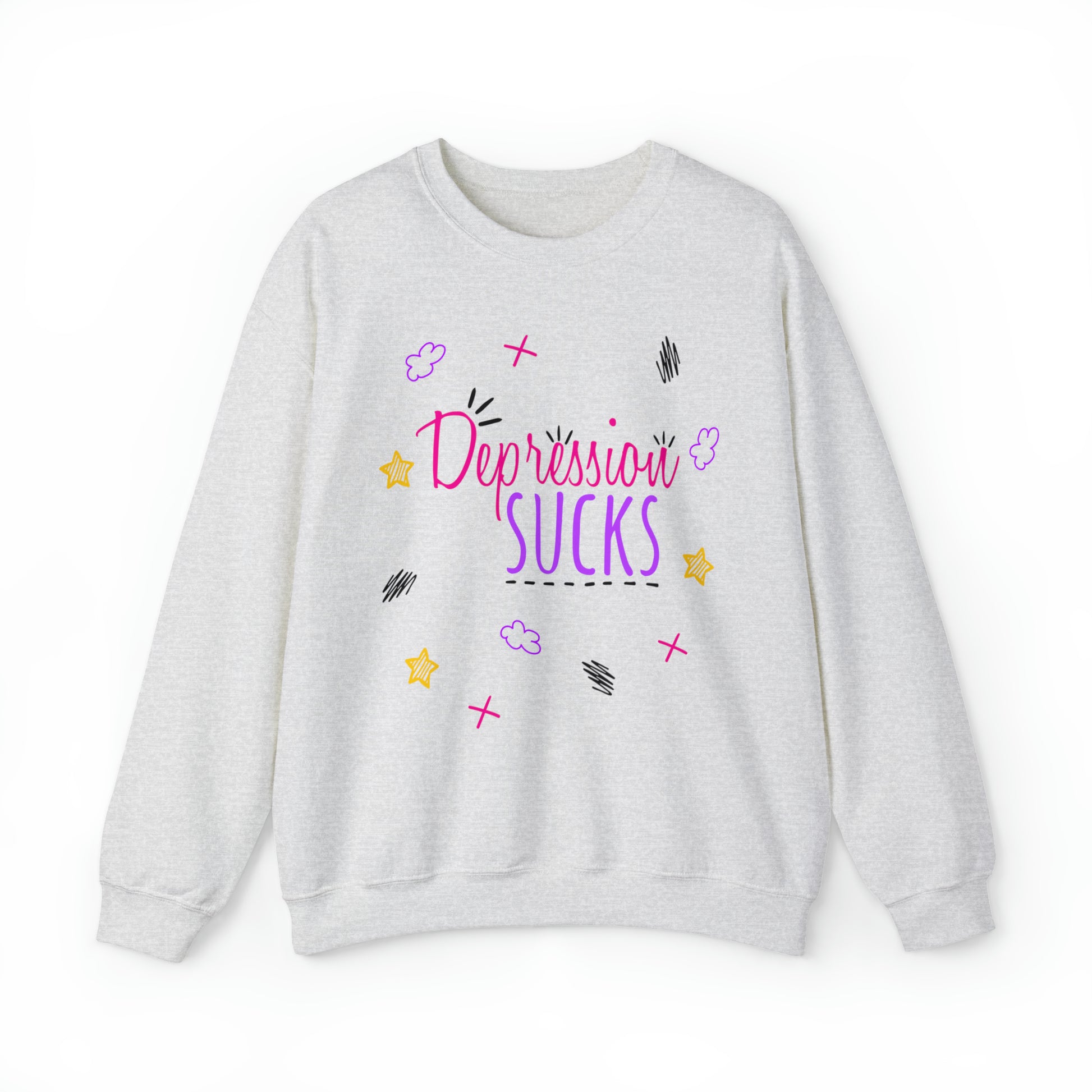 Depression Sucks - Depression Awareness Unisex Heavy Blend™ Crewneck Sweatshirt