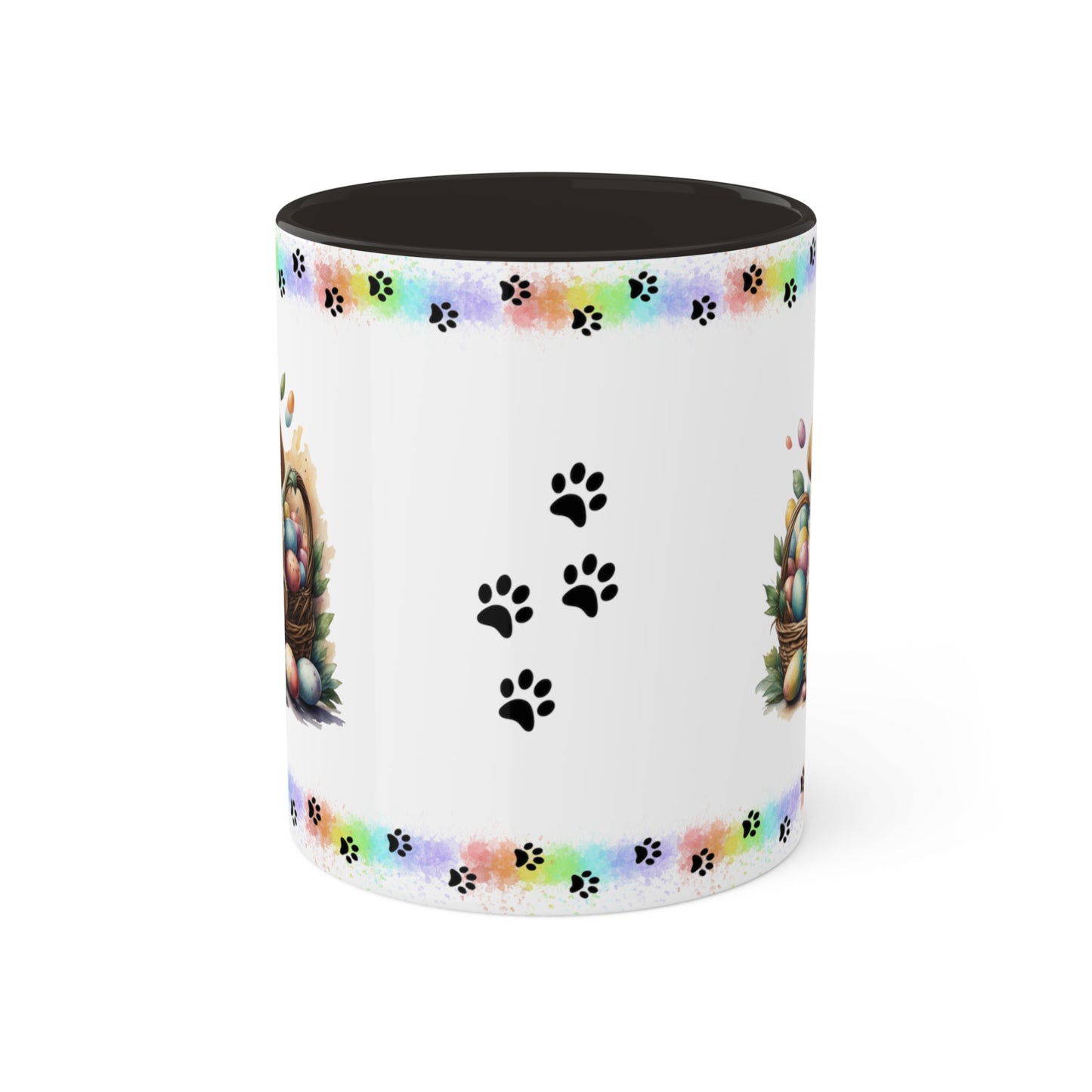 Golden Retriever - Eggstra-Adorable Easter Puppy Two-Tone Coffee Mug, 11oz