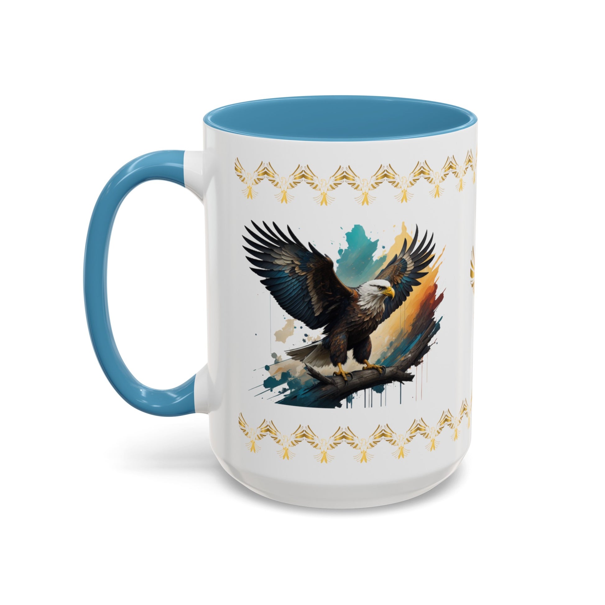 Inspirational Eagle Flight: Eagle Accent Coffee Mug (11, 15oz)