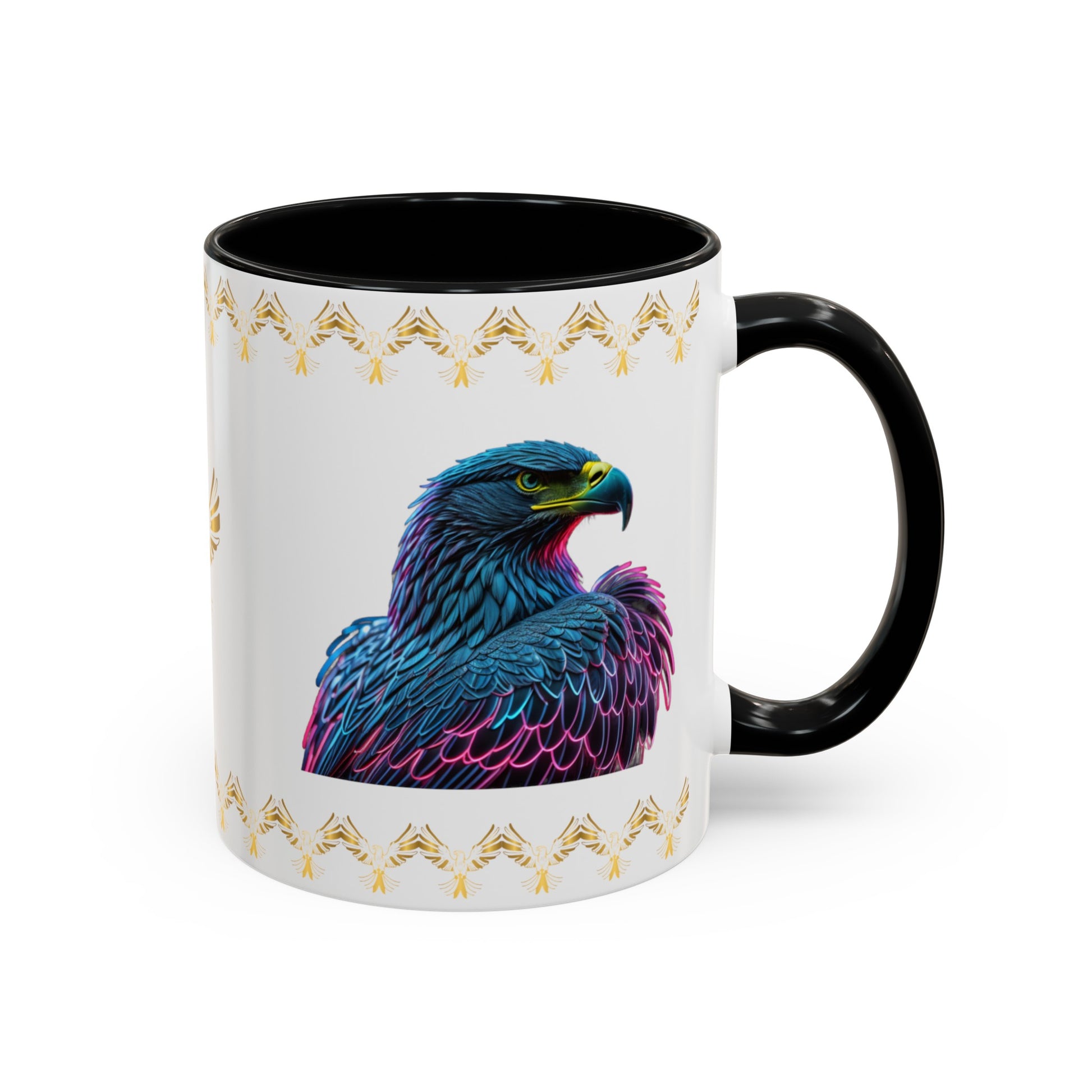 Wings of Resilience: Eagle Accent Coffee Mug (11, 15oz)