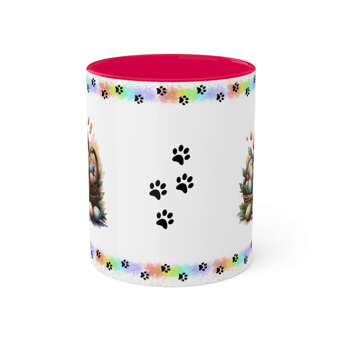 Golden Retriever - Eggstra-Adorable Easter Puppy Two-Tone Coffee Mug, 11oz