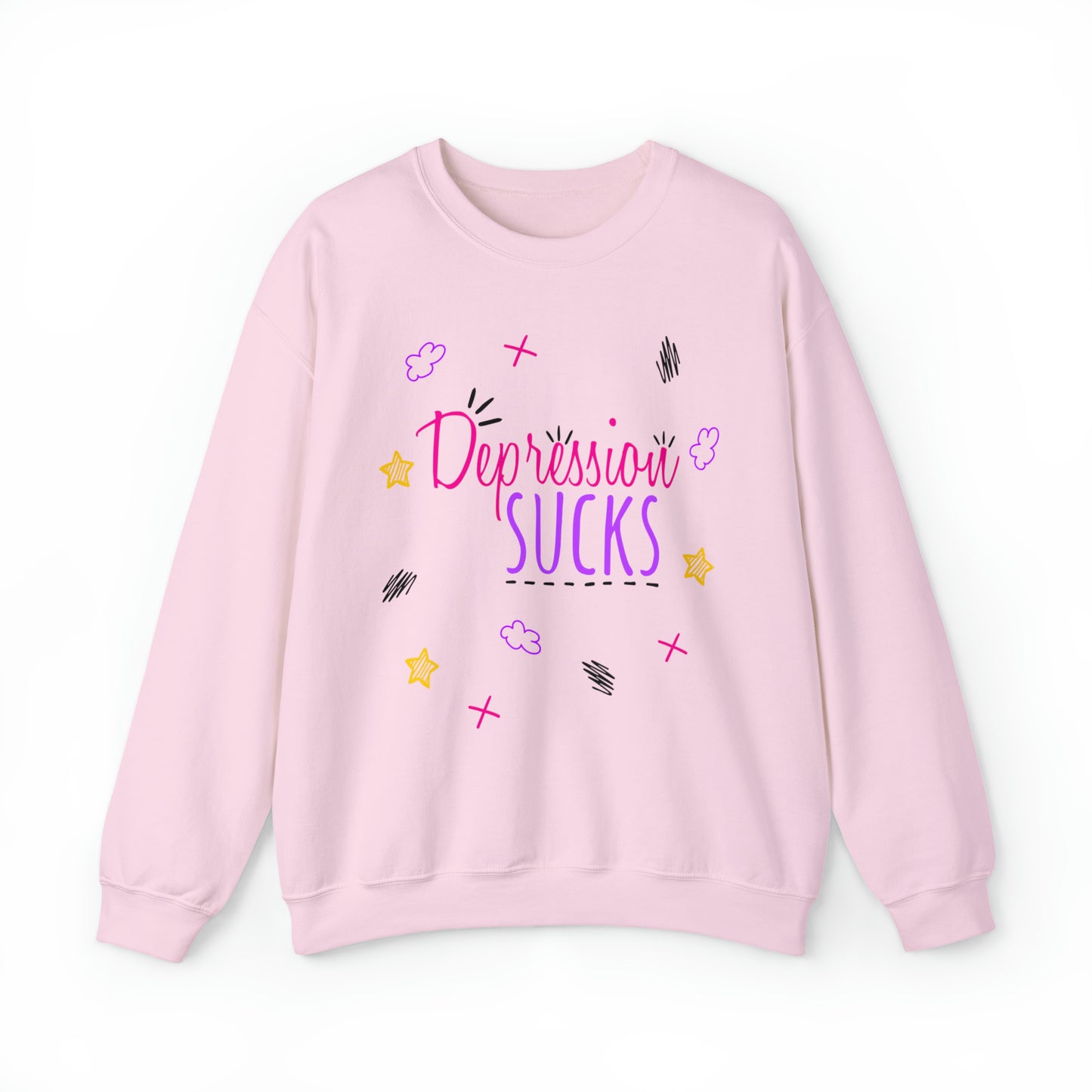 Depression Sucks - Depression Awareness Unisex Heavy Blend™ Crewneck Sweatshirt