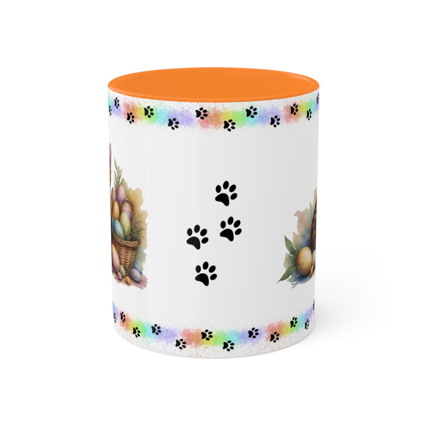 Bengal - Eggstra-Adorable Easter Kitten Two-Tone Coffee Mug, 11oz