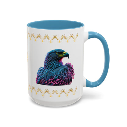 Wings of Resilience: Eagle Accent Coffee Mug (11, 15oz)