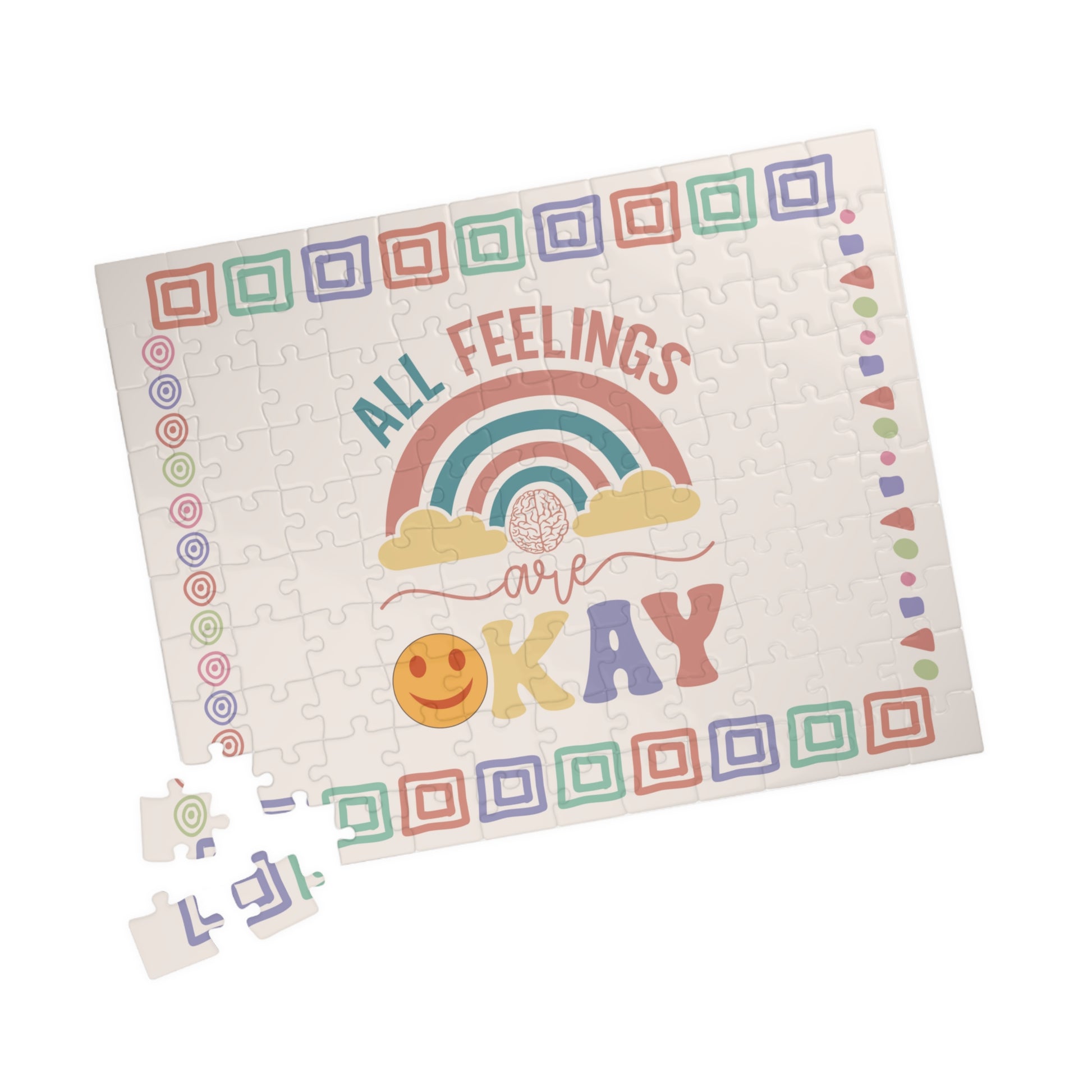 All Feelings Are Ok - Mental Health Quote Puzzle