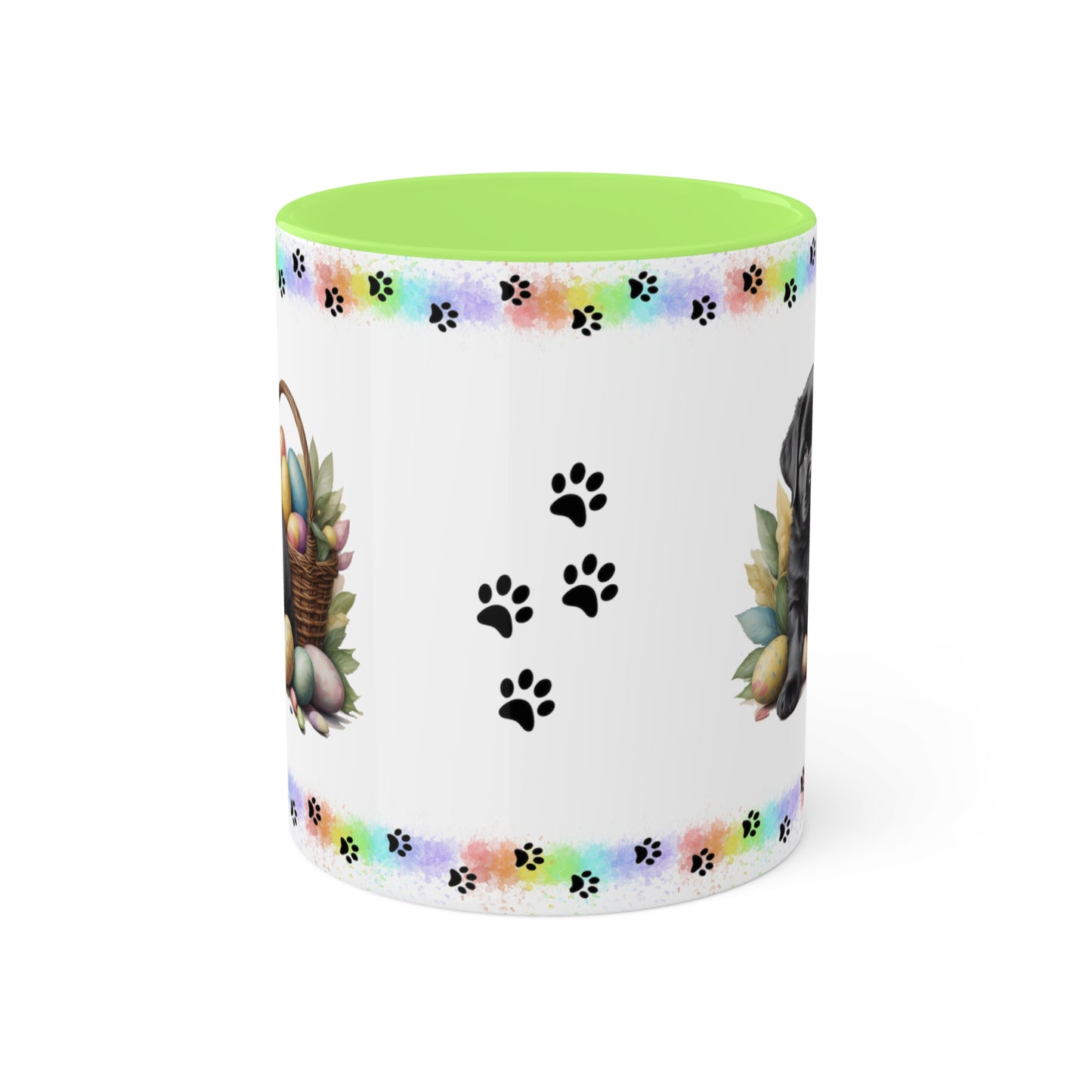 Newfoundland - Eggstra-Adorable Easter Puppy Two-Tone Coffee Mug, 11oz