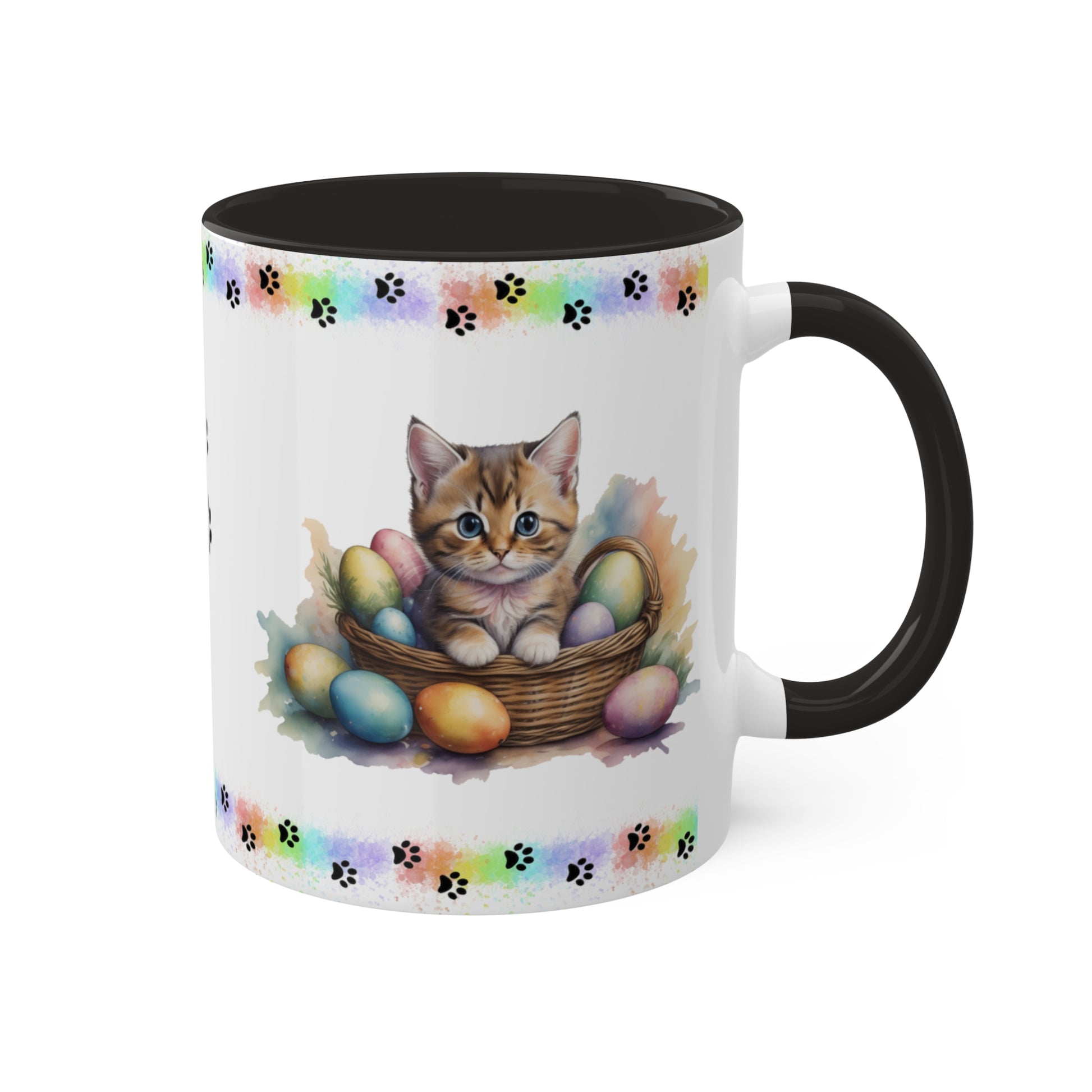 Munchkin - Eggstra-Adorable Easter Kitten Two-Tone Coffee Mug, 11oz