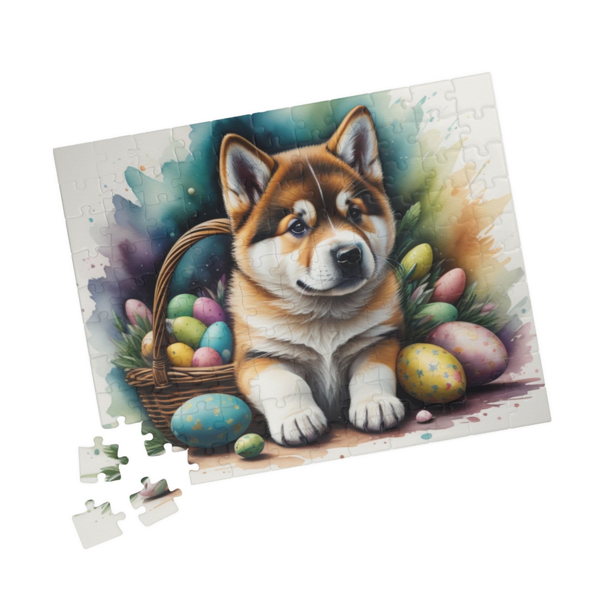 Akita - Hoppy Paws Easter Delight Mental Health Puzzle