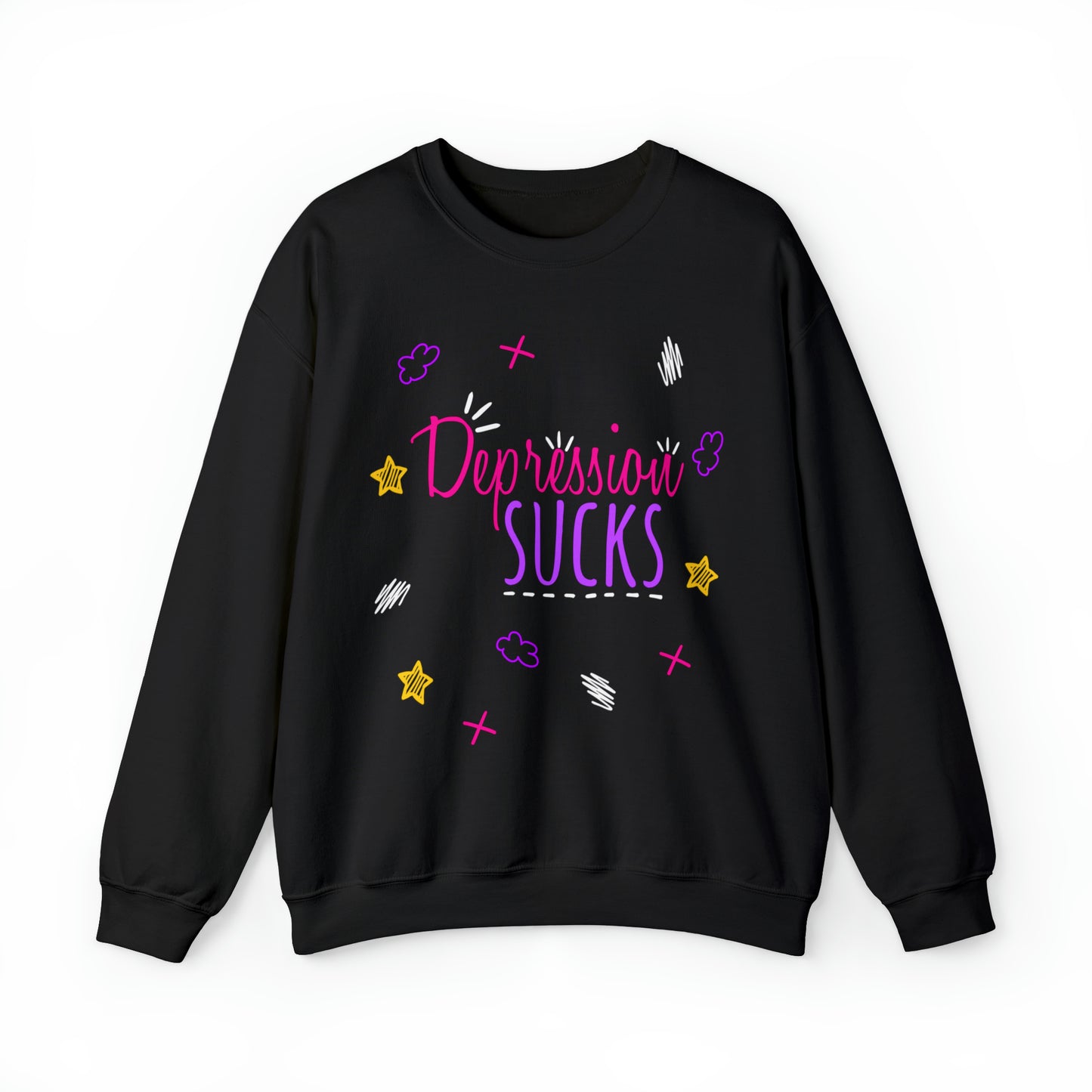 Depression Sucks - Depression Awareness Unisex Heavy Blend™ Crewneck Sweatshirt