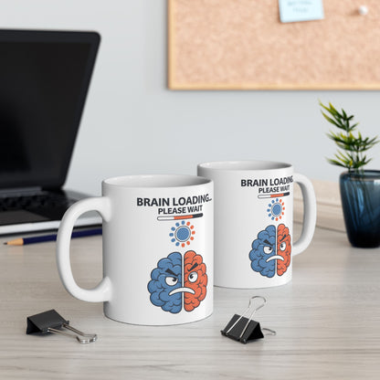 Brain Loading... Please Wait  - Ceramic Mug, (11oz, 15oz)