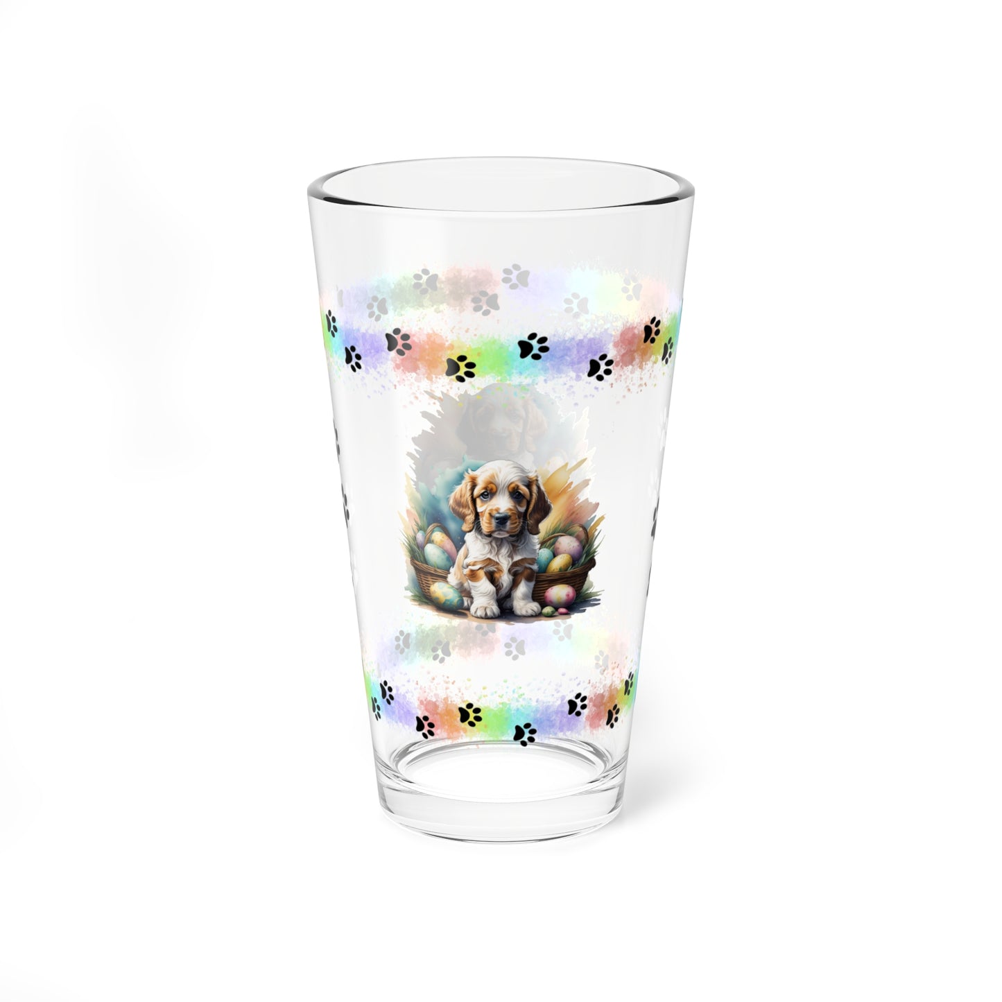 Cocker Spaniel - Pawsitively Joyful Easter Puppy - Pint Glass, 16oz