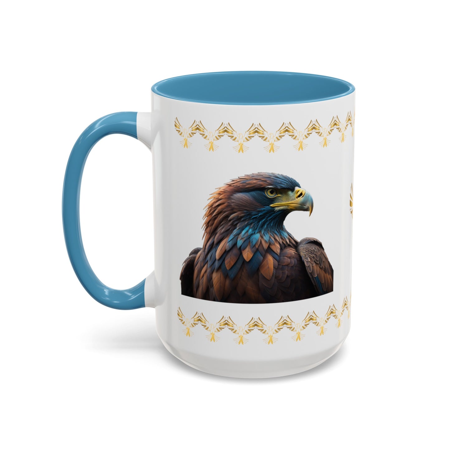 Feathers of Resilience: Eagle Accent Coffee Mug (11, 15oz)