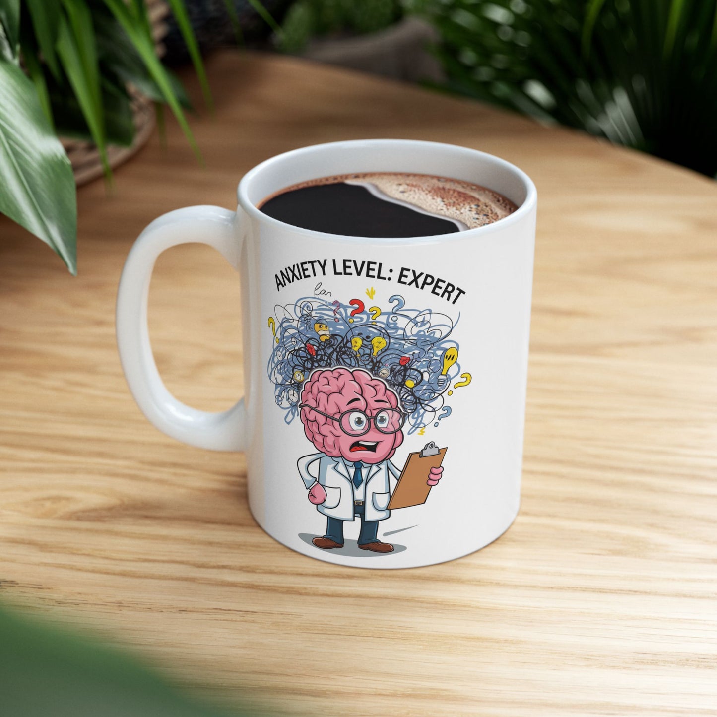 Anxiety Level: Expert  - Ceramic Mug, (11oz, 15oz)