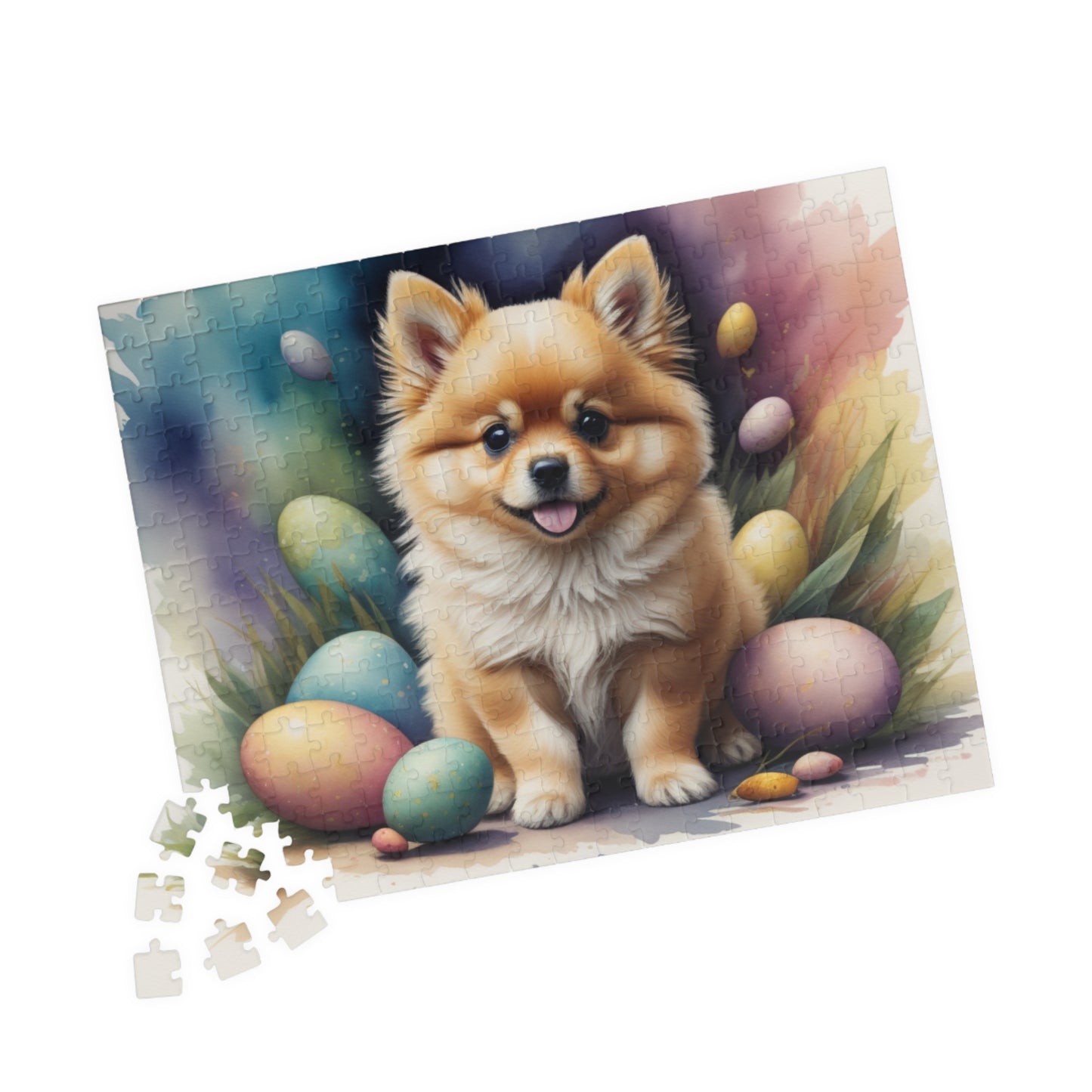 Pomeranian (Cream Sable) Easter Puppy Puzzle - Dog Lovers, Mental Health Benefits, Holiday Fun, Mindfulness, Stress Relief, Festive Gift