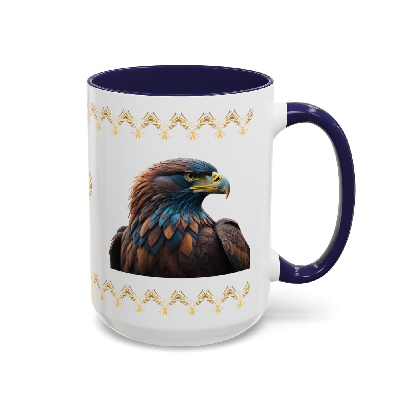 Feathers of Resilience: Eagle Accent Coffee Mug (11, 15oz)