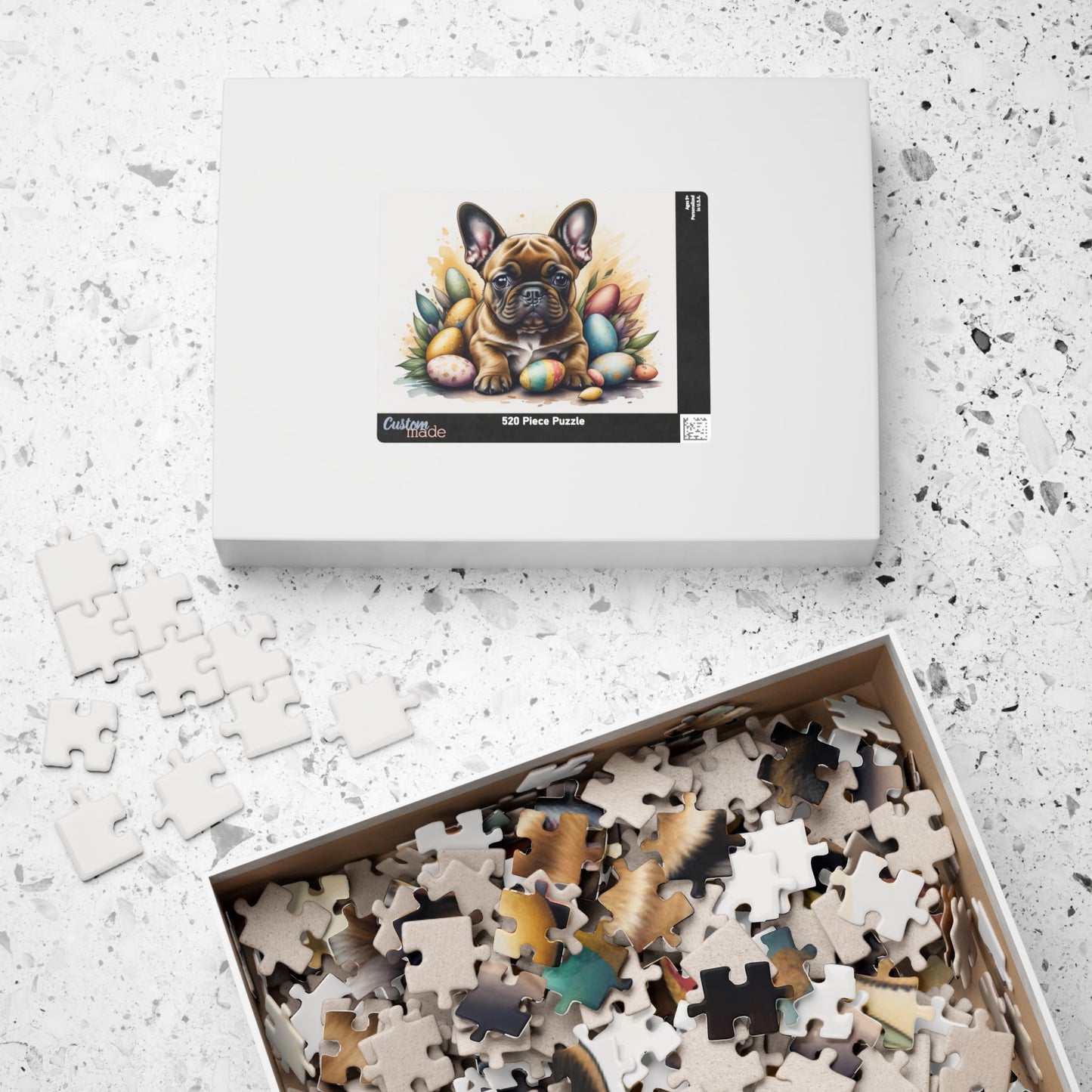 French Bulldog (Fawn) Easter Puppy Puzzle - Dog Lovers, Mental Health Benefits, Holiday Fun, Mindfulness, Stress Relief, Festive Gift