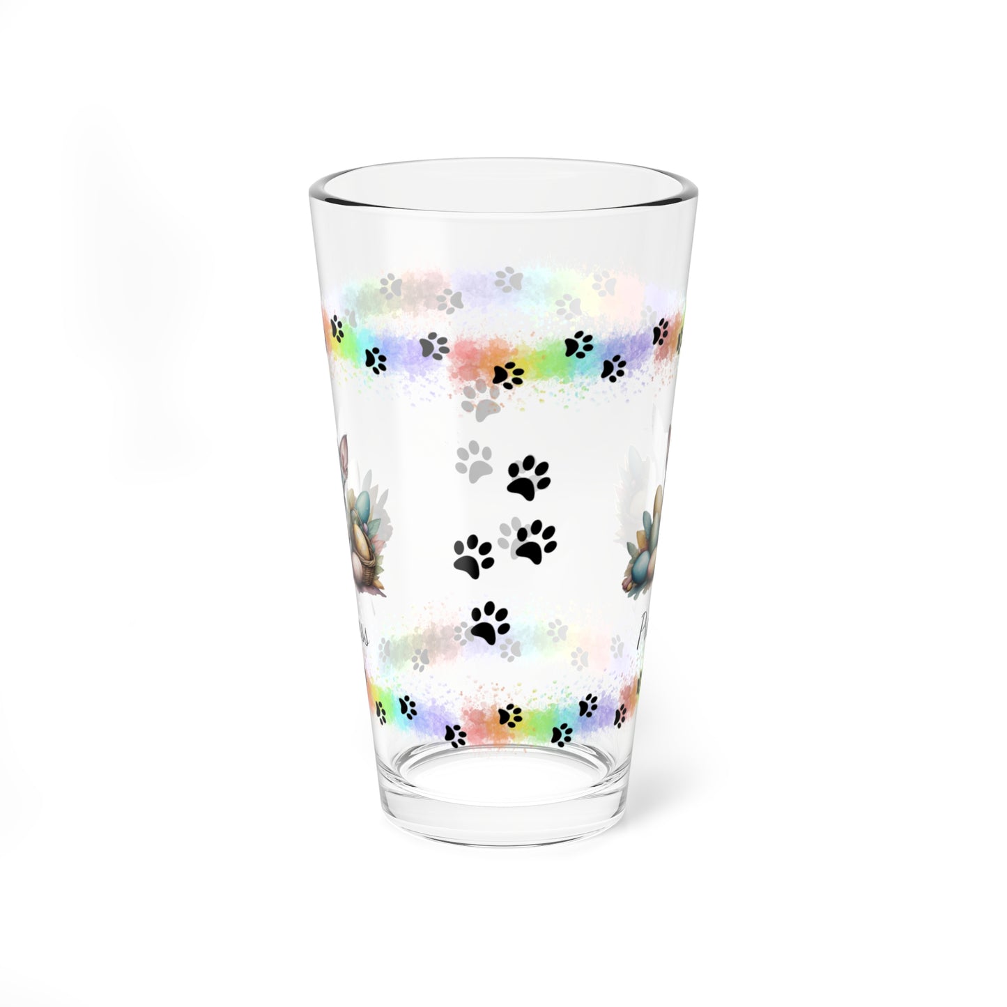 Sphynx Easter Kitten 16oz Pint Glass - Personalized Cat-Themed Gift, Mental Health Drinkware, Holiday Décor & Easter Celebration