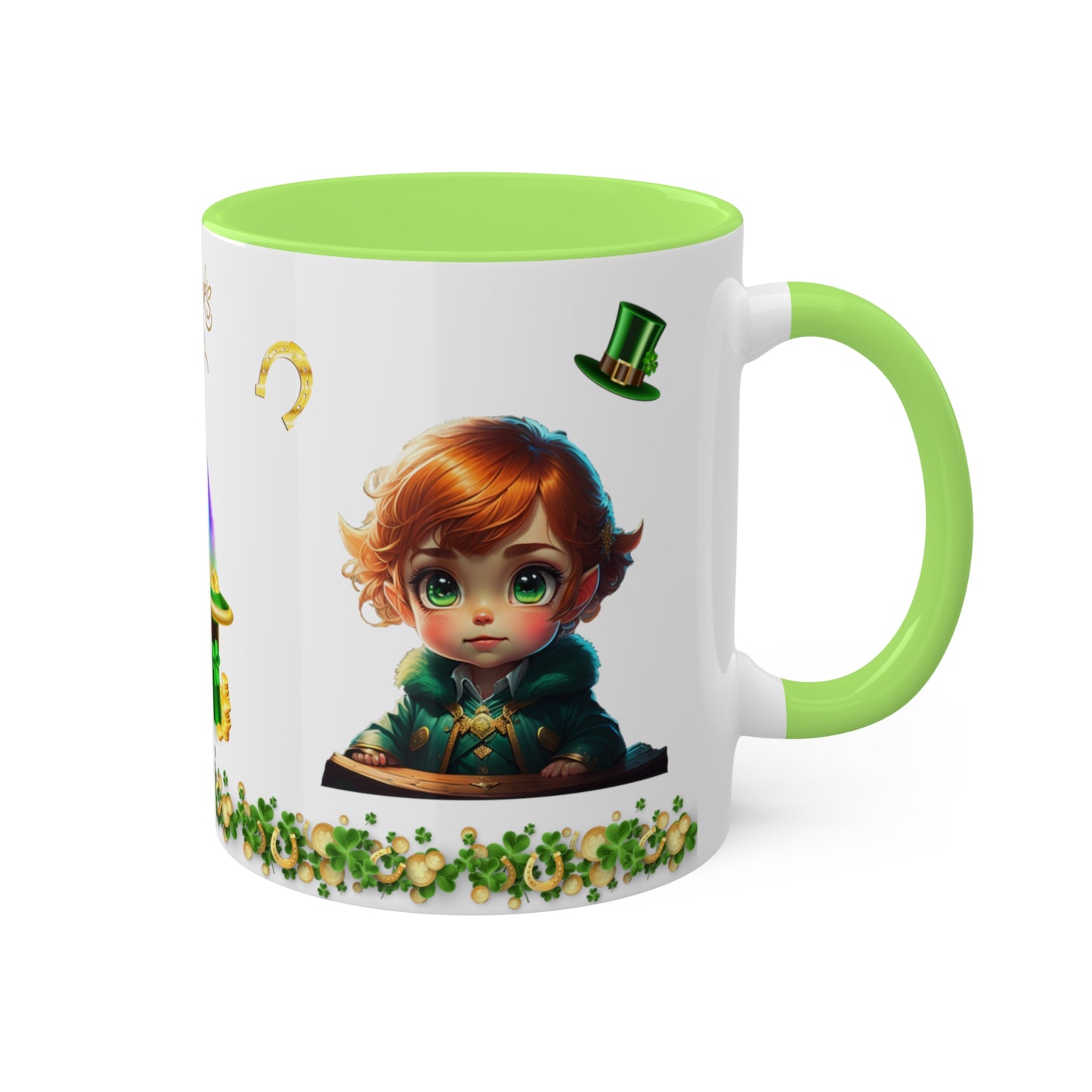 Leprechaun Labyrinth Logic - St. Patrick's Day Two-Tone Coffee Mug