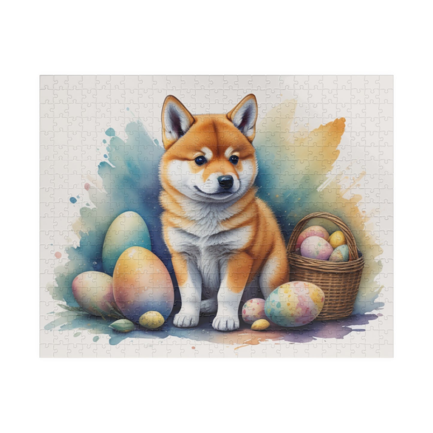 Shiba Inu - Hoppy Paws Easter Delight Mental Health Puzzle