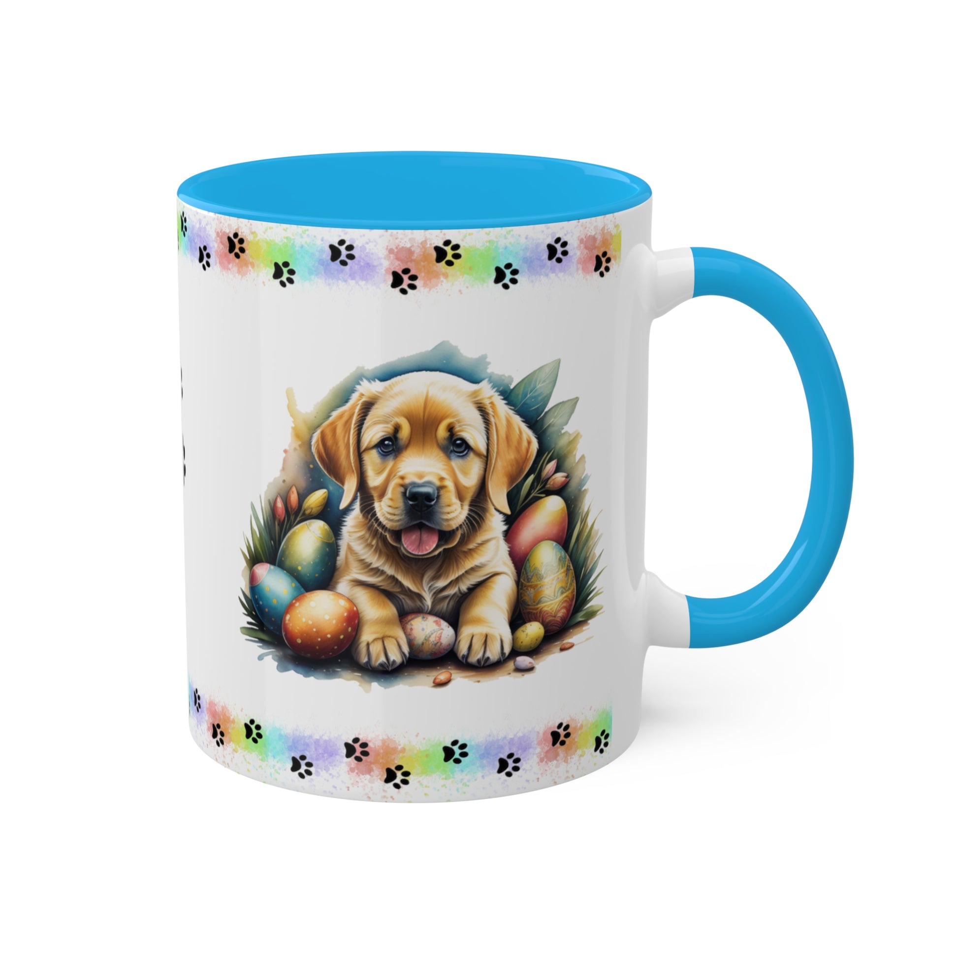 Yellow Lab - Eggstra-Adorable Easter Puppy Two-Tone Coffee Mug, 11oz