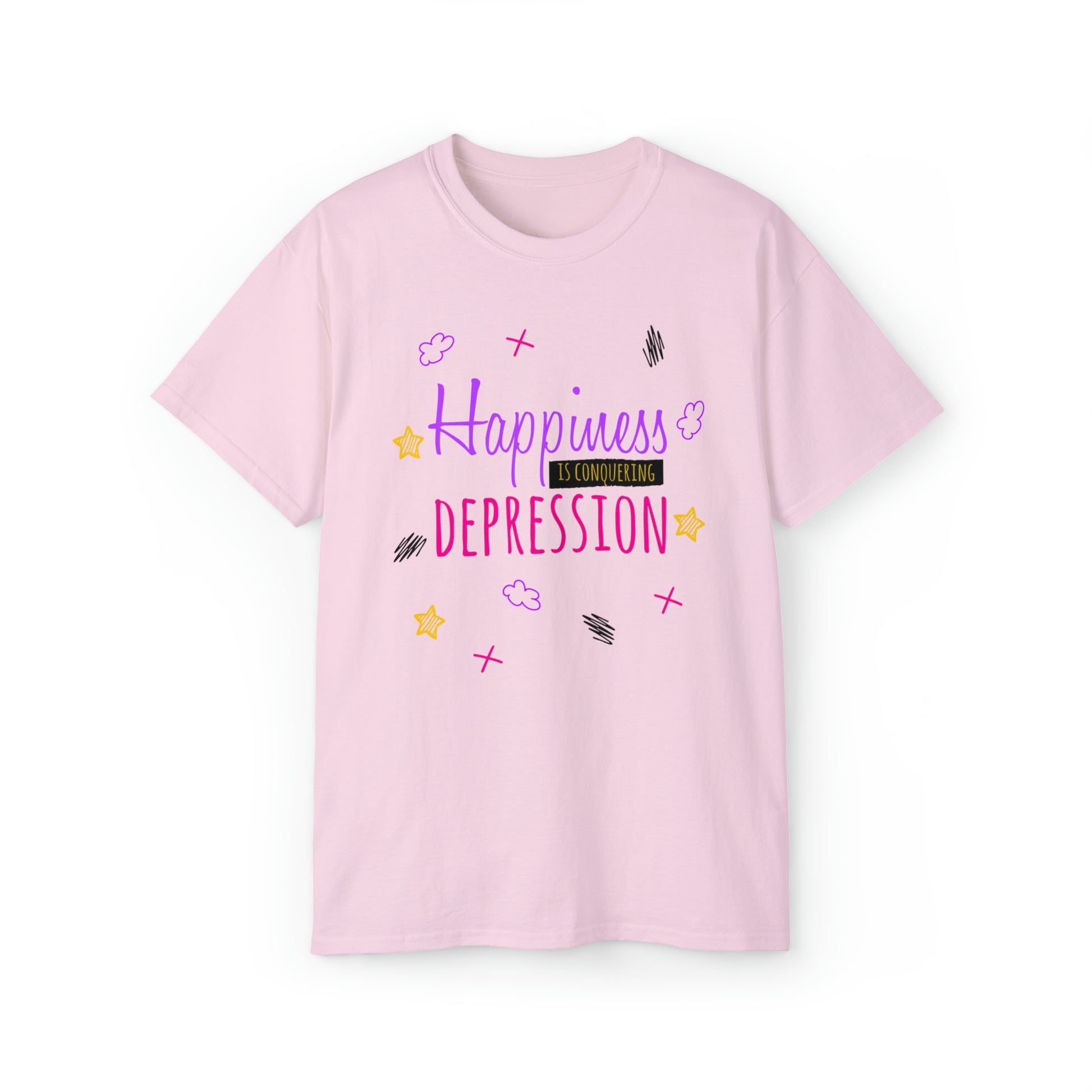 Happiness Is Conquering Depression - Unisex Ultra Cotton Tee