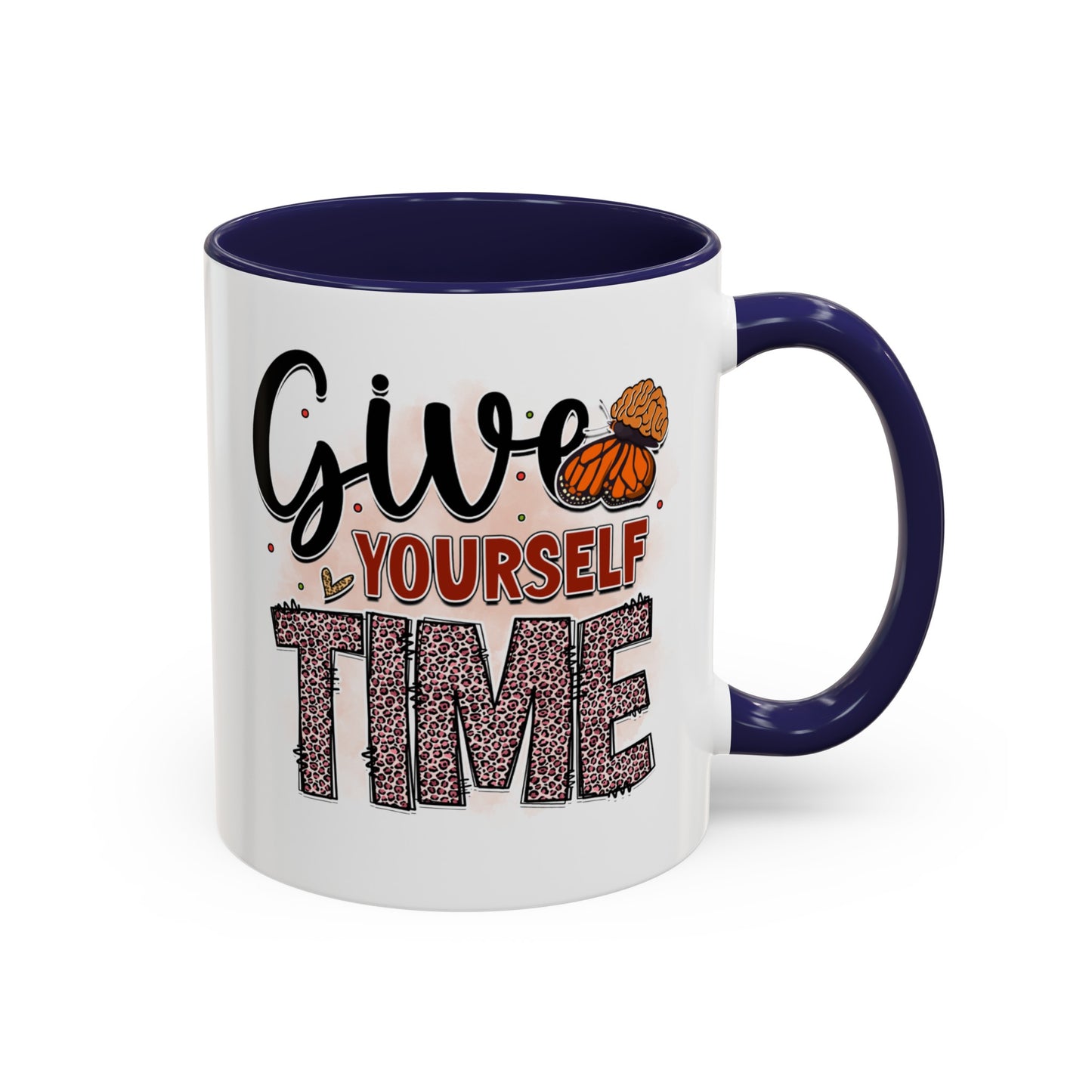 Give Yourself Time - Accent Coffee Mug (11, 15oz)