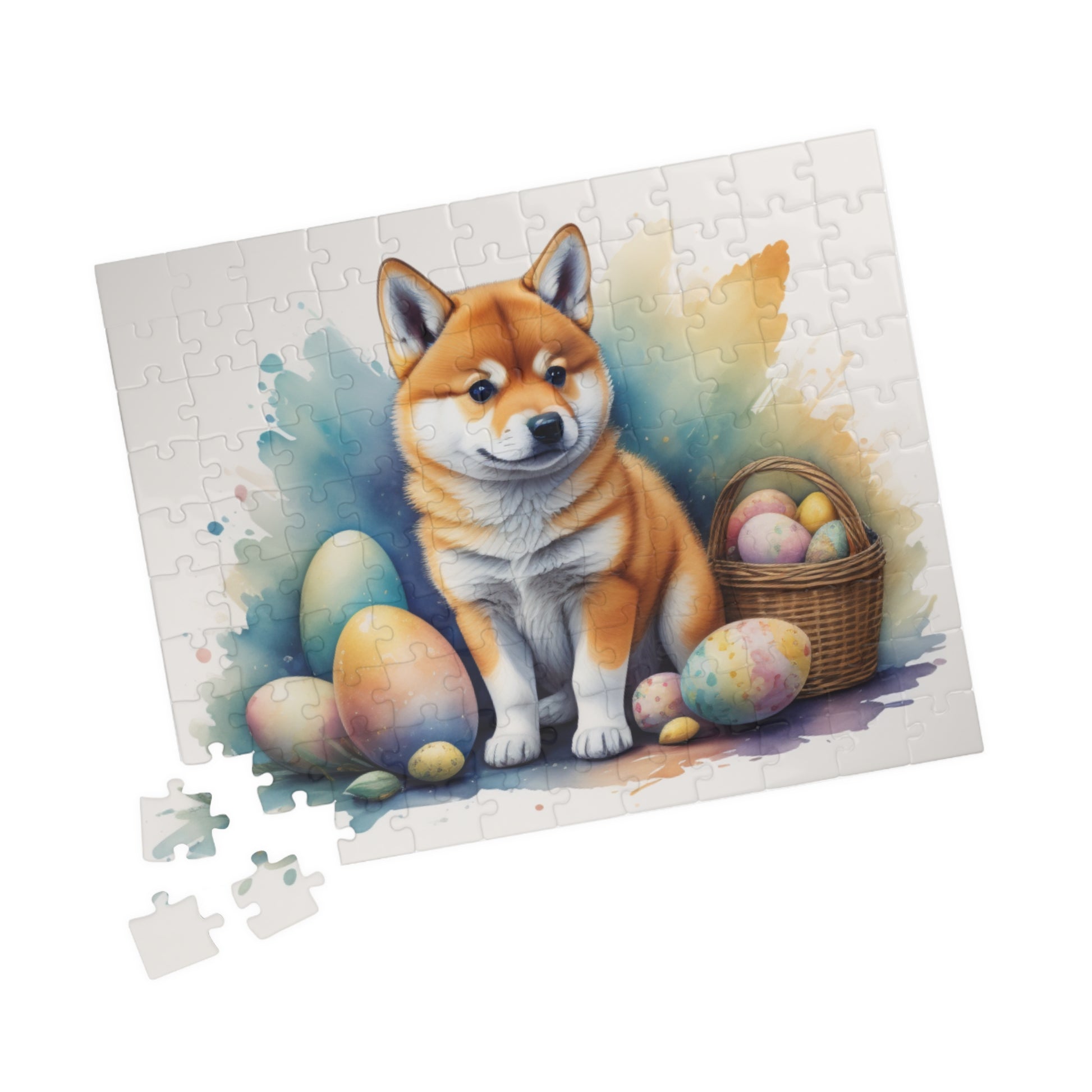 Shiba Inu - Hoppy Paws Easter Delight Mental Health Puzzle