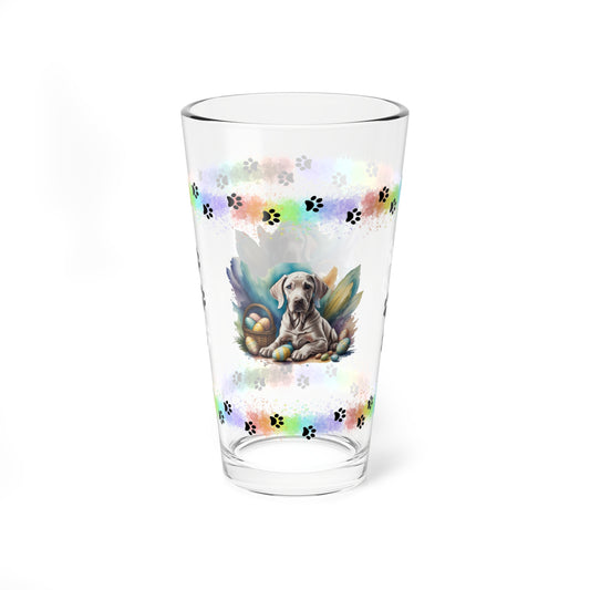 Weimaraner - Pawsitively Joyful Easter Puppy - Pint Glass, 16oz