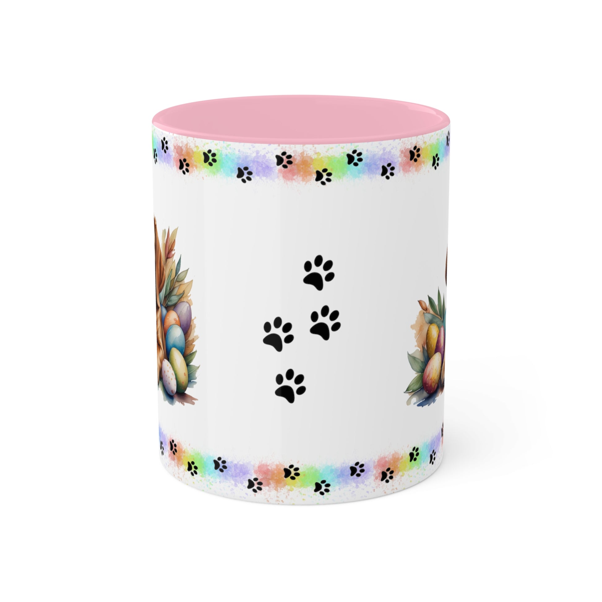 Bloodhound - Eggstra-Adorable Easter Puppy Two-Tone Coffee Mug, 11oz