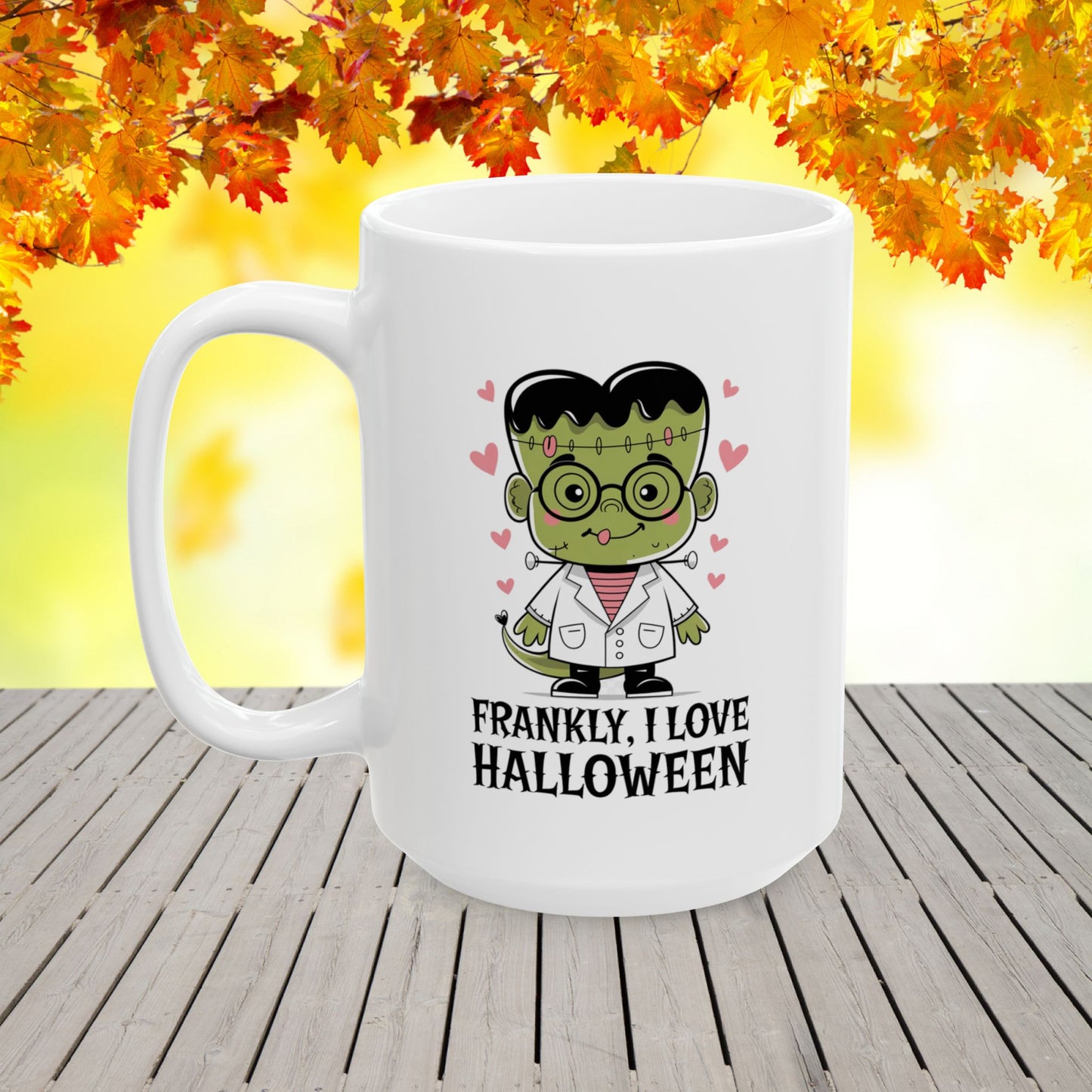 Frankly, I Love Halloween Ceramic Mug, (11oz, 15oz)