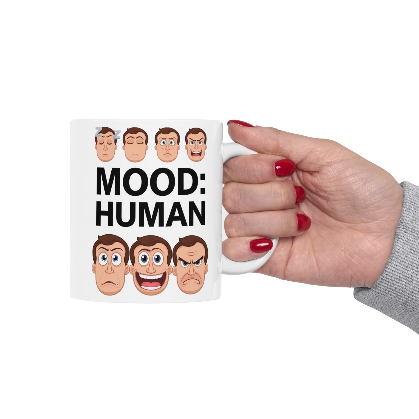 Mood: Human  - Ceramic Mug, (11oz, 15oz)