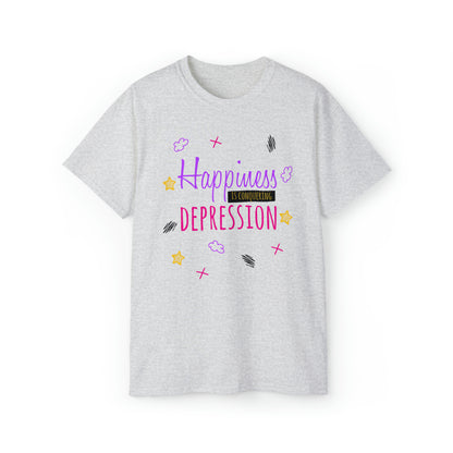 Happiness Is Conquering Depression - Unisex Ultra Cotton Tee