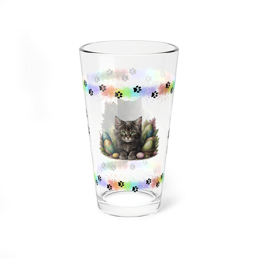 Maine Coon - Pawsitively Joyful Easter Kitten - Pint Glass, 16oz