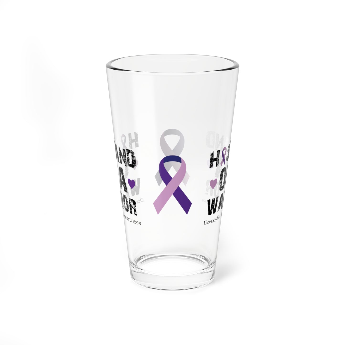 Husband of a Warrior - Domestic Violence Awareness Warrior Pint Glass, 16oz