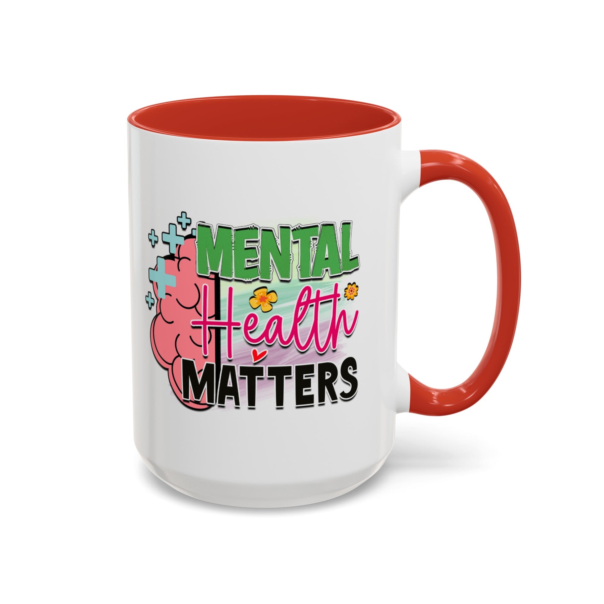 Mental Health Matters - Accent Coffee Mug (11, 15oz)