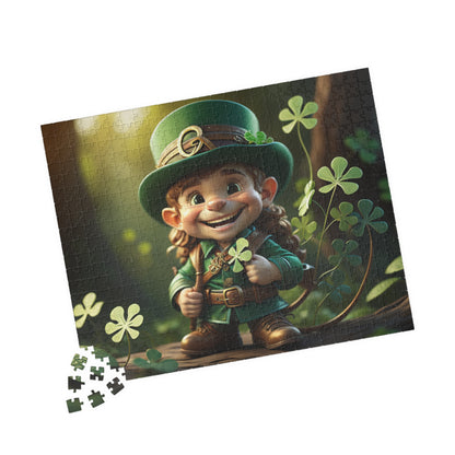 Mindful Leprechaun - St. Patrick's Day Mental Health Puzzle