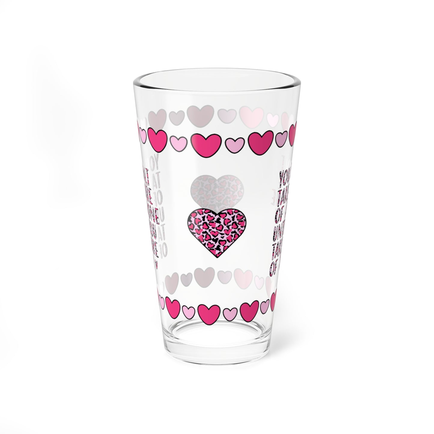 You Can't Take Care Of Anyone Until You 16oz Pint Glass - Valentine's Day Self-Care Gift, Mindful Positivity Drinkware