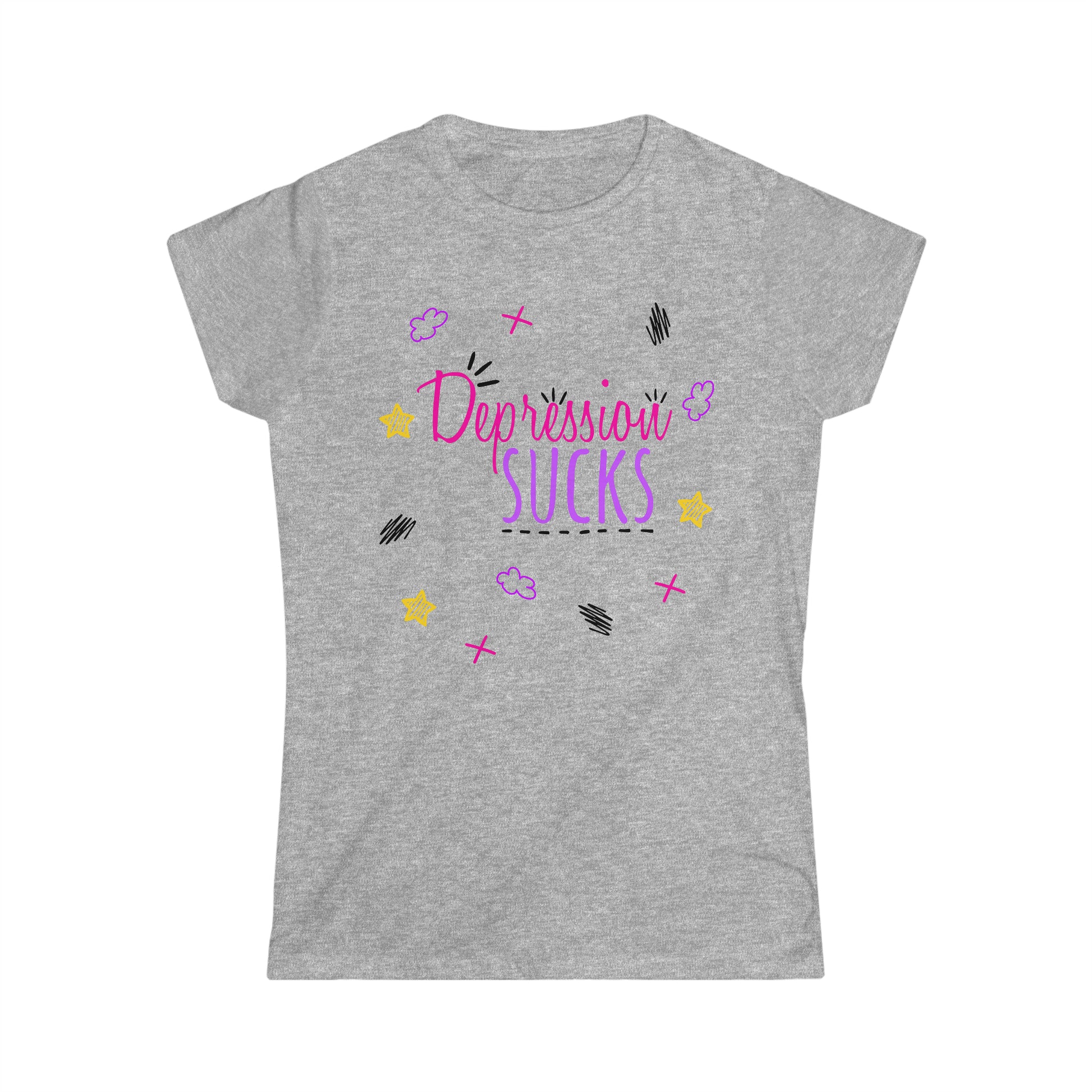 Depression Sucks - Women's Softstyle Tee