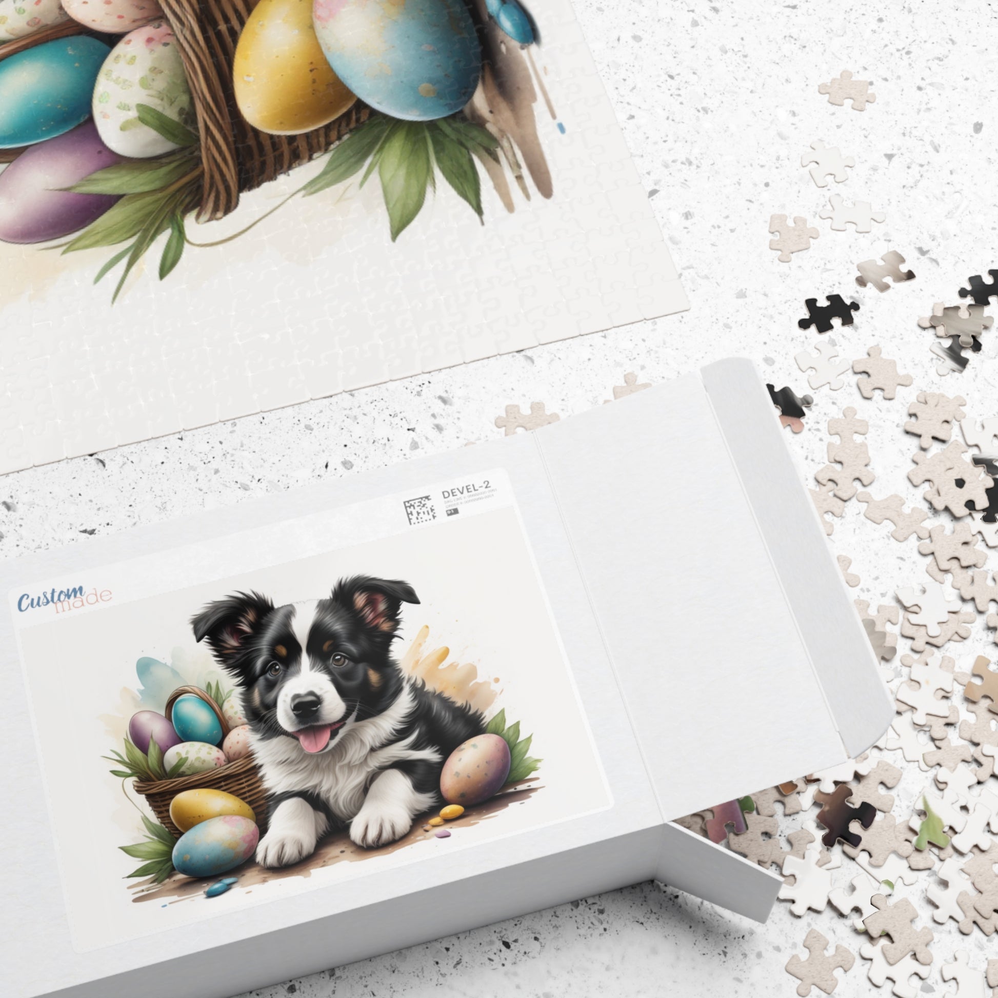 Border Collie - Hoppy Paws Easter Delight Mental Health Puzzle